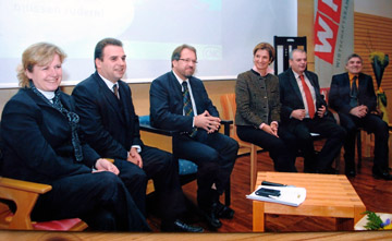 Podiumsdiskussion auf der Jahrestagung 2008 der Landesinnung der niederösterreichischen Tischler